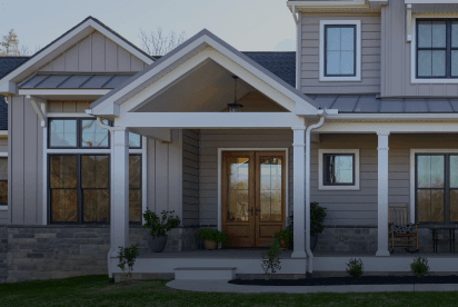 A custom-built home by ISM Construction designed to fit the client's lifestyle and land in Lebanon County, PA.