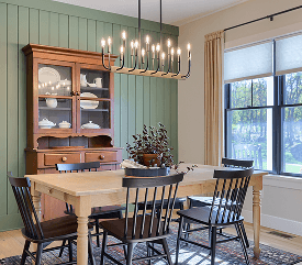 A beautifully finished interior space showcasing ISM Construction's craftsmanship and attention to detail.