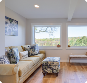 A beautifully remodeled interior space by ISM Construction in Lebanon, PA showcasing updated finishes, improved flow, and thoughtful design throughout the home.