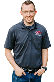 Nate Lapp, head draftsman and designer at ISM Construction with a degree in construction management.