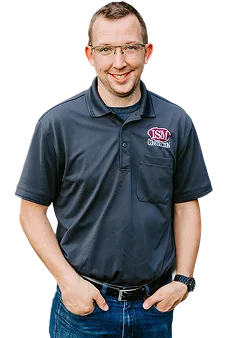 Nate Lapp, head draftsman and designer at ISM Construction with a degree in construction management.