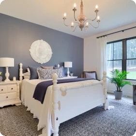 New master bedroom interior completed as part of a home extension by ISM Construction, experts in Second-Story Additions in Lebanon, PA.