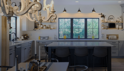 A beautifully remodeled kitchen and bathroom by ISM Construction featuring custom cabinetry and quality finishes.